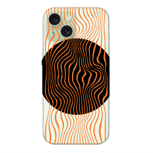 Apple iPhone 15 Trapezoidal lines Transparent Silicone TPU Θήκη