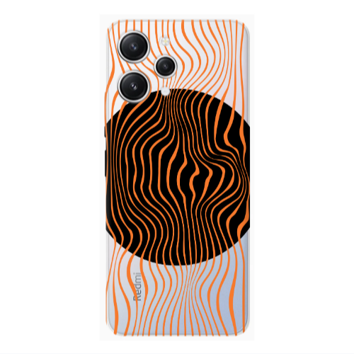 Xiaomi Redmi 12 Trapezoidal lines Transparent Silicone TPU Θήκη