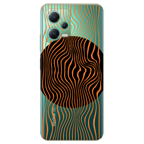 Xiaomi Redmi Note 12 Pro Plus 5G Trapezoidal lines Transparent Silicone TPU Θήκη