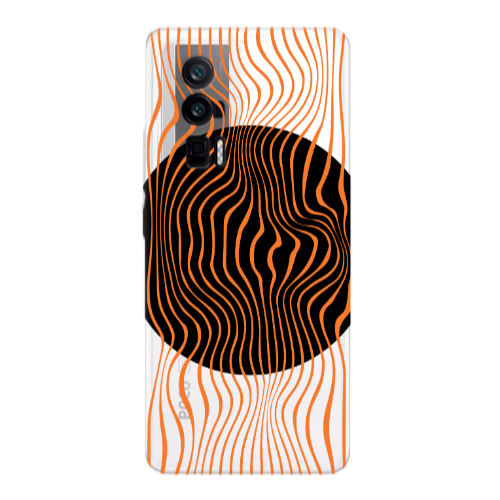 Xiaomi Poco F5 Pro Trapezoidal lines Transparent Silicone TPU Θήκη