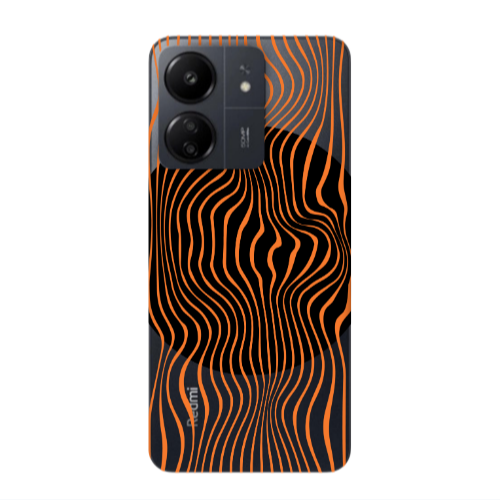Xiaomi Redmi 13C Trapezoidal lines Transparent Silicone TPU Θήκη