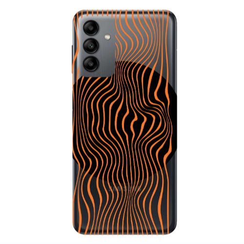Samsung A13 5G Trapezoidal lines Transparent Silicone TPU Θήκη