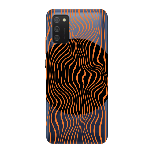 Samsung A02s Trapezoidal lines Transparent Silicone TPU Θήκη