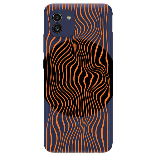 Samsung A03 Trapezoidal lines Transparent Silicone TPU Θήκη