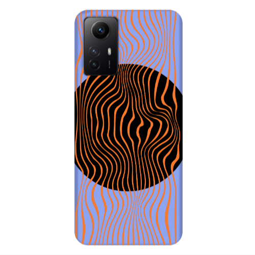 Xiaomi Redmi Note 12s Trapezoidal lines Light Purple Colored Silicone TPU Θήκη