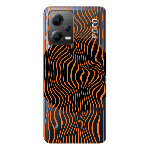 Xiaomi Poco X5 Trapezoidal lines Transparent Silicone TPU Θήκη
