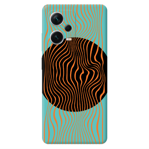 Xiaomi Poco X5 Trapezoidal lines Turquoise Colored Silicone TPU Θήκη