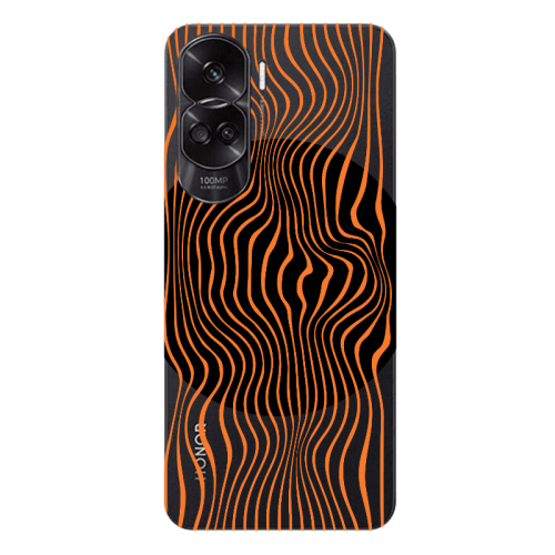 Honor 90 Lite 5G Trapezoidal lines Transparent Silicone TPU Θήκη
