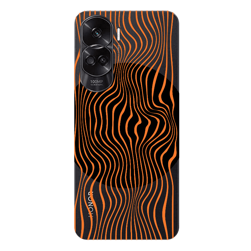 Honor 90 Lite 5G Trapezoidal lines Transparent Silicone TPU Θήκη