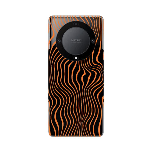 Honor Magic5 Lite 5G Trapezoidal lines Transparent Silicone TPU Θήκη