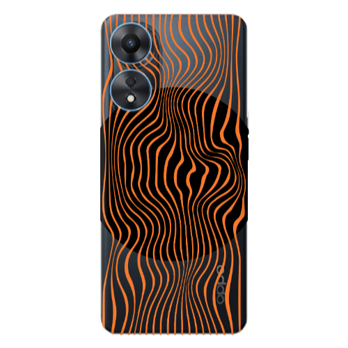 Oppo A 98 Trapezoidal lines Transparent Silicone TPU Θήκη