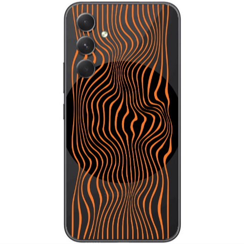 Samsung Galaxy A25 Trapezoidal lines Transparent Silicone TPU Θήκη
