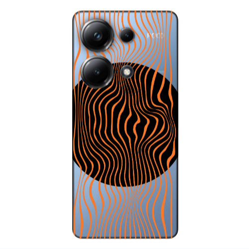 Xiaomi Poco M6 Pro 4G Trapezoidal lines Transparent Silicone TPU Θήκη