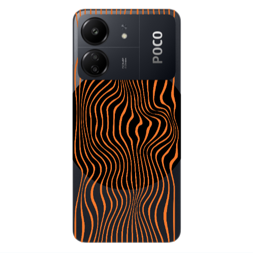 Xiaomi Poco C65 Trapezoidal lines Transparent Silicone TPU Θήκη