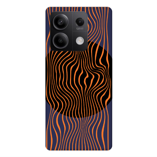 Xiaomi Redmi Note 13Pro 5G Trapezoidal lines Dark blue Colored Silicone TPU Θήκη