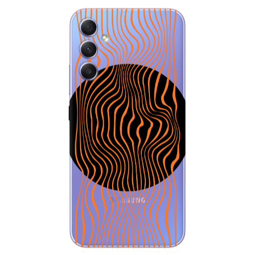 Samsung A16 Trapezoidal lines Transparent Silicone TPU Θήκη
