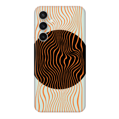 Samsung S24 FE Trapezoidal lines Transparent Silicone TPU Θήκη