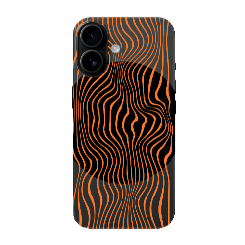 Apple Iphone 16 Trapezoidal lines Transparent Silicone TPU Θήκη