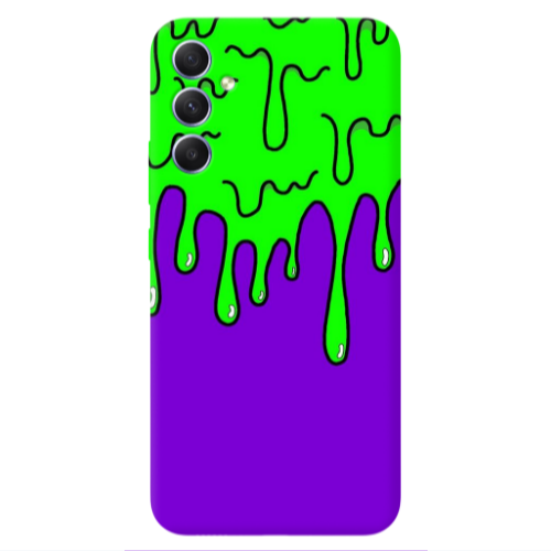 Samsung A34 Running paint Transparent Silicone TPU Θήκη