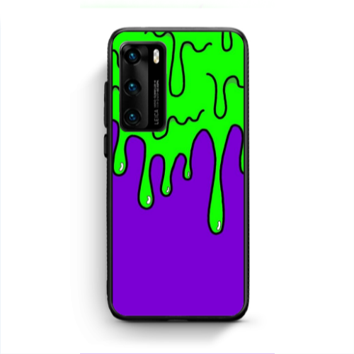 Huawei P40 Running paint Black Glossy Θήκη