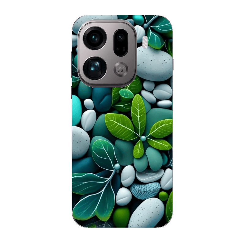 Oppo Find X9 Pro Pebbles Transparent Silicone TPU Θήκη