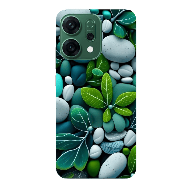 Oppo RENO 14 Pebbles Transparent Silicone TPU Θήκη