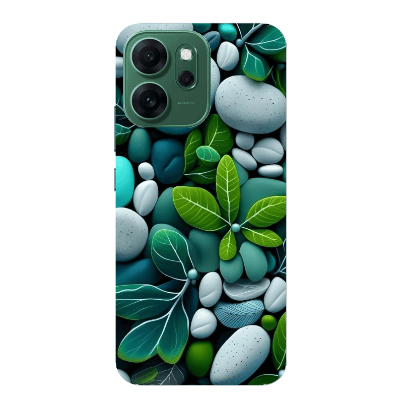 Oppo 14 F Pebbles Transparent Silicone TPU Θήκη