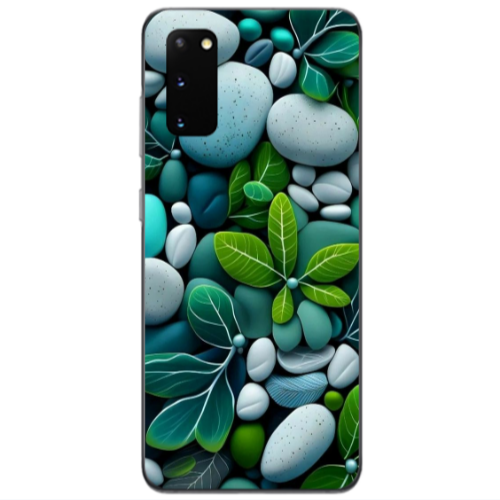 Samsung S20 Pebbles Transparent Silicone TPU Θήκη