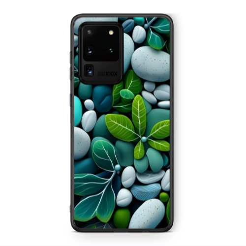 Samsung S20 Ultra Pebbles Black Glossy Θήκη
