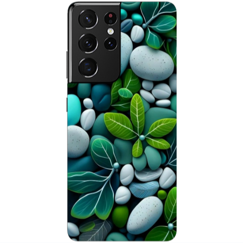 Samsung S21 Ultra Pebbles Transparent Silicone TPU Θήκη
