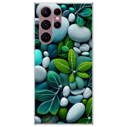 Samsung S22 Ultra Pebbles Transparent Silicone TPU Θήκη