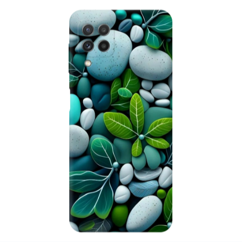 Samsung A22 4G Pebbles Transparent Silicone TPU Θήκη