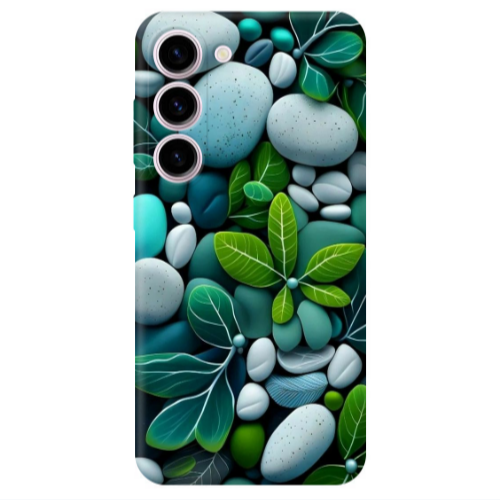 Samsung S23 Pebbles Transparent Silicone TPU Θήκη