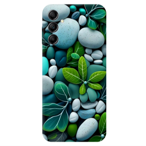 Samsung A14 5G Pebbles Transparent Silicone TPU Θήκη