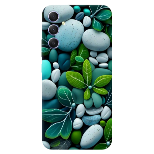 Samsung A34 Pebbles Transparent Silicone TPU Θήκη