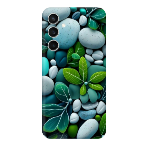 Samsung S23FE Pebbles Transparent Silicone TPU Θήκη