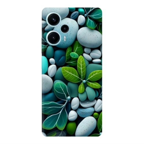 Xiaomi Poco F5 Pebbles Transparent Silicone TPU Θήκη