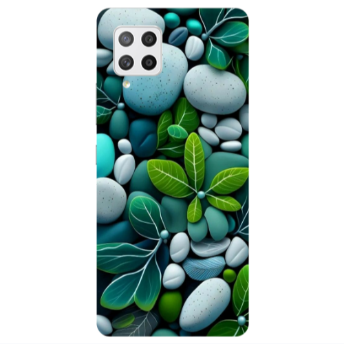 Samsung A42 5G Pebbles Transparent Silicone TPU Θήκη