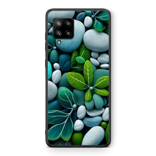 Samsung A42 5G Pebbles Black Glossy Θήκη