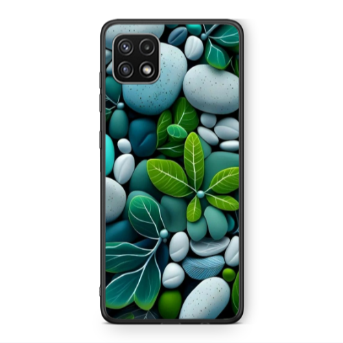 Samsung A22 5G Pebbles Black Glossy Θήκη