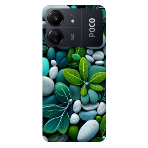 Xiaomi Poco C65 Pebbles Transparent Silicone TPU Θήκη