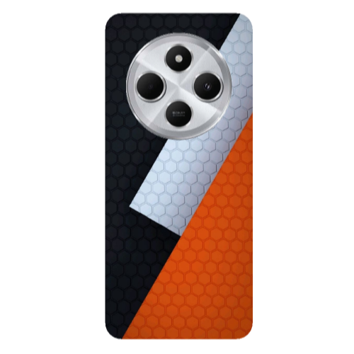Xiaomi Redmi 14c Coated hexagon Transparent Silicone TPU Θήκη