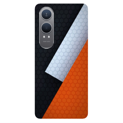 Oneplus Nord Ce 4 lite Coated hexagon Transparent Silicone TPU Θήκη