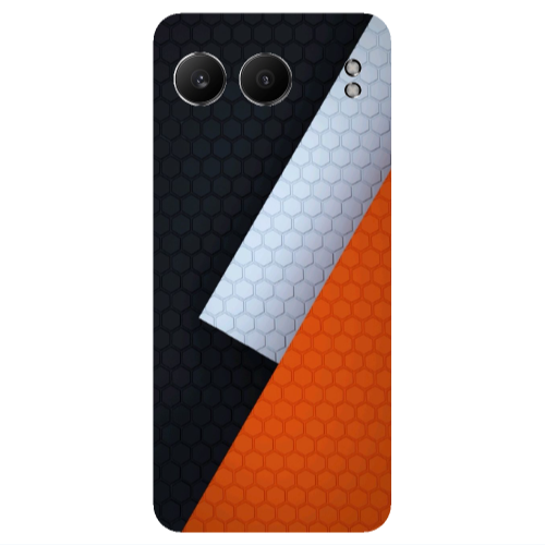 Oneplus Nord 4 Coated hexagon Transparent Silicone TPU Θήκη
