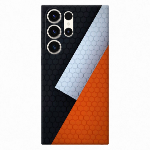 Samsung S25 Ultra Coated hexagon Transparent Silicone TPU Θήκη