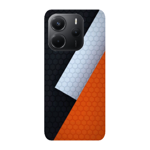 Xiaomi Redmi Note 14 Coated hexagon Transparent Silicone TPU Θήκη