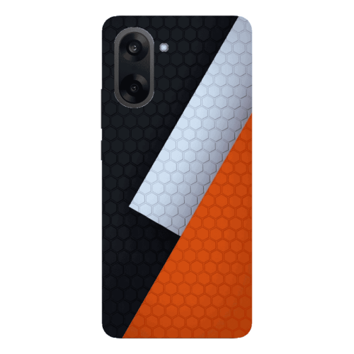 Oneplus Nord CE 5 Coated hexagon Transparent Silicone TPU Θήκη