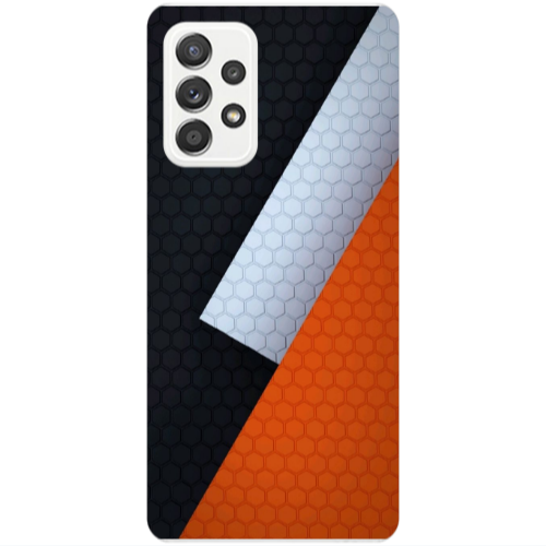 Samsung A52 Coated hexagon Transparent Silicone TPU Θήκη