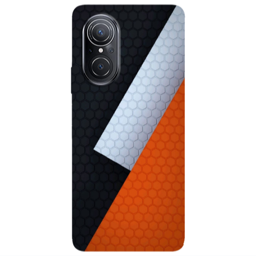 Huawei Nova 9 SE Coated hexagon Transparent Silicone TPU Θήκη