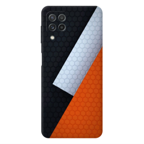 Samsung A22 4G Coated hexagon Transparent Silicone TPU Θήκη